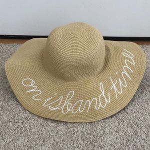 JCrew wide brim floppy hat